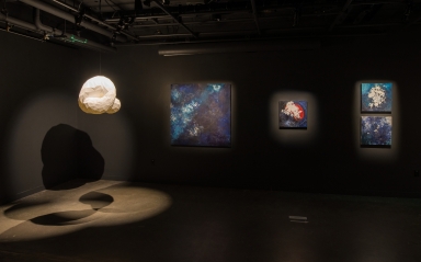 Project(ive) (Camila Friedman-Gerlicz); Glacier Map 3; Sphere 1; Sphere 2; Sphere 3 (Diane Burko)
