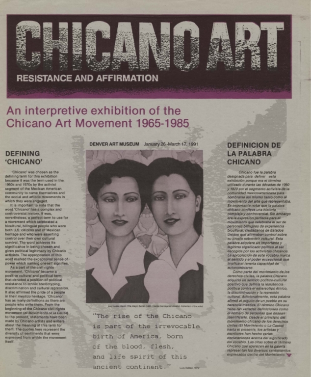 Chicano Art: Resistance and Affirmation